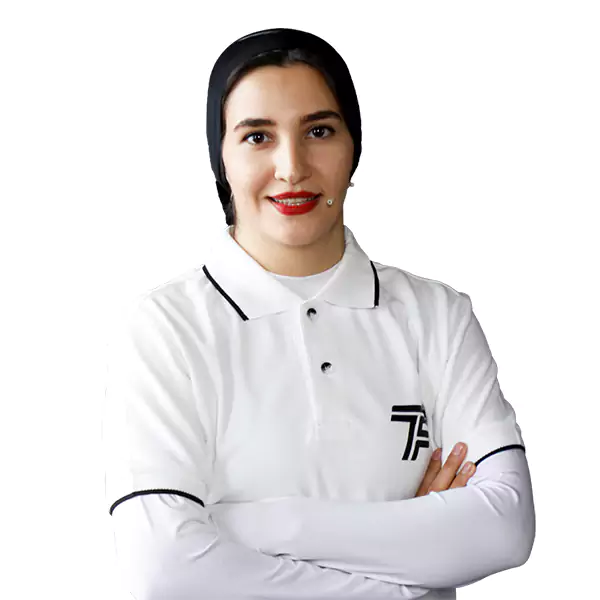 فاطمه اسلامی‌پور یکی از مربیان برنامه اپ ورزشی تی‌فیت tfit