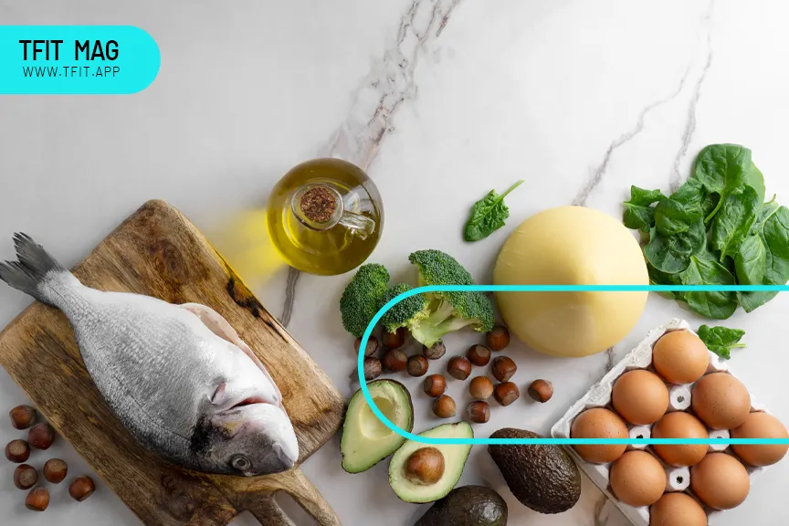 در تصویر یکسری سبزیجات و پروتئین و کربوهیدرات برای تغذیه بر عملکرد سیستم ایمنی است