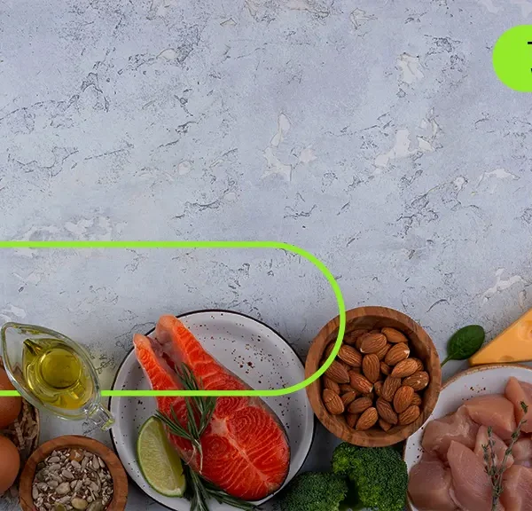در تصویر انواعی از کربوهیدرات که شامل مرغ و اجیل و غیره برای رژیم کتوژنیک لاغری مشاهده میشه
